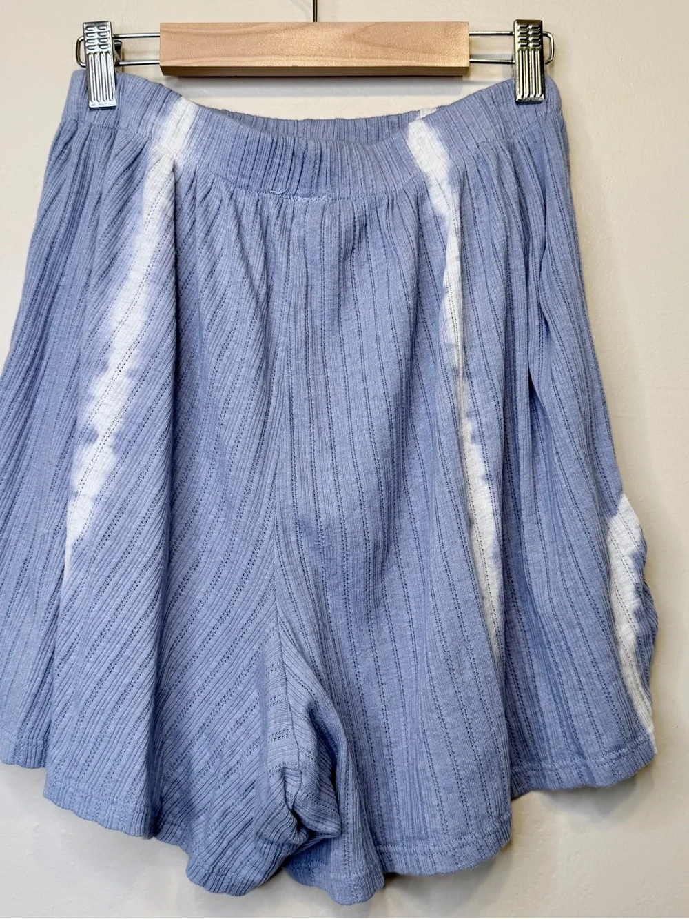FP | Little Dream Dusty Blue Tie Dye Top & Botton Ribbed Two-Piece Lounge Set - Picture 5 of 16
